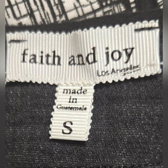 Faith and Joy New York Black & White Grid Pattern Skirt - Picture 9 of 10